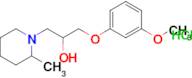 1-(3-Methoxyphenoxy)-3-(2-methylpiperidin-1-yl)propan-2-ol hydrochloride