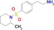 2-(4-((2-Methylpiperidin-1-yl)sulfonyl)phenyl)ethan-1-amine