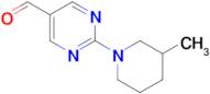 2-(3-Methylpiperidin-1-yl)pyrimidine-5-carbaldehyde