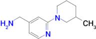 (2-(3-Methylpiperidin-1-yl)pyridin-4-yl)methanamine