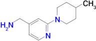 (2-(4-Methylpiperidin-1-yl)pyridin-4-yl)methanamine