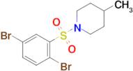 1-((2,5-Dibromophenyl)sulfonyl)-4-methylpiperidine