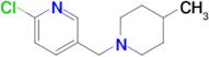 2-Chloro-5-((4-methylpiperidin-1-yl)methyl)pyridine