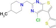 4-Chloro-2-((4-methylpiperidin-1-yl)methyl)-5-(thiophen-2-yl)thieno[2,3-d]pyrimidine