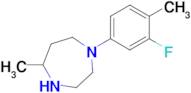 1-(3-Fluoro-4-methylphenyl)-5-methyl-1,4-diazepane