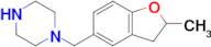 1-((2-Methyl-2,3-dihydrobenzofuran-5-yl)methyl)piperazine