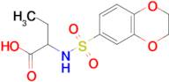 2-((2,3-Dihydrobenzo[b][1,4]dioxine)-6-sulfonamido)butanoic acid