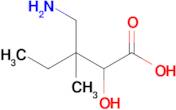 3-(Aminomethyl)-2-hydroxy-3-methylpentanoic acid