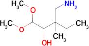 3-(Aminomethyl)-1,1-dimethoxy-3-methylpentan-2-ol