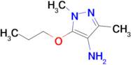 1,3-Dimethyl-5-propoxy-1h-pyrazol-4-amine