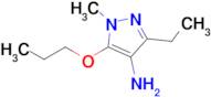 3-Ethyl-1-methyl-5-propoxy-1h-pyrazol-4-amine