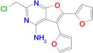 2-(Chloromethyl)-5,6-di(furan-2-yl)furo[2,3-d]pyrimidin-4-amine