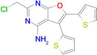 2-(Chloromethyl)-5,6-di(thiophen-2-yl)furo[2,3-d]pyrimidin-4-amine
