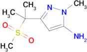 1-Methyl-3-(2-(methylsulfonyl)propan-2-yl)-1h-pyrazol-5-amine