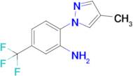 2-(4-Methyl-1h-pyrazol-1-yl)-5-(trifluoromethyl)aniline