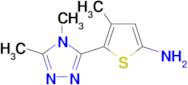 5-(4,5-Dimethyl-4h-1,2,4-triazol-3-yl)-4-methylthiophen-2-amine