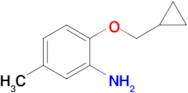 2-(Cyclopropylmethoxy)-5-methylaniline