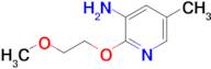 2-(2-Methoxyethoxy)-5-methylpyridin-3-amine