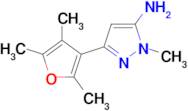 1-Methyl-3-(2,4,5-trimethylfuran-3-yl)-1h-pyrazol-5-amine