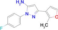 1-(4-Fluorophenyl)-3-(2-methylfuran-3-yl)-1h-pyrazol-5-amine