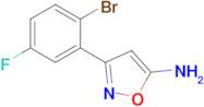 3-(2-Bromo-5-fluorophenyl)isoxazol-5-amine