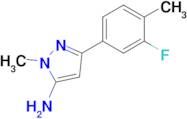 3-(3-Fluoro-4-methylphenyl)-1-methyl-1h-pyrazol-5-amine