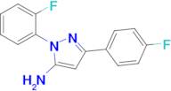 1-(2-Fluorophenyl)-3-(4-fluorophenyl)-1h-pyrazol-5-amine