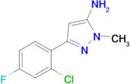 3-(2-Chloro-4-fluorophenyl)-1-methyl-1h-pyrazol-5-amine