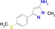 1-Methyl-3-(4-(methylthio)phenyl)-1h-pyrazol-5-amine