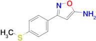 3-(4-(Methylthio)phenyl)isoxazol-5-amine