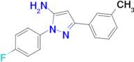 1-(4-Fluorophenyl)-3-(m-tolyl)-1h-pyrazol-5-amine