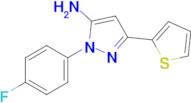 1-(4-Fluorophenyl)-3-(thiophen-2-yl)-1h-pyrazol-5-amine