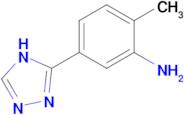 2-Methyl-5-(4h-1,2,4-triazol-3-yl)aniline