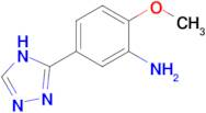 2-methoxy-5-(4H-1,2,4-triazol-3-yl)aniline