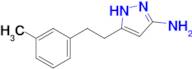 5-[2-(3-methylphenyl)ethyl]-1H-pyrazol-3-amine