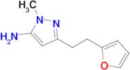 3-(2-(Furan-2-yl)ethyl)-1-methyl-1h-pyrazol-5-amine