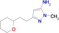 1-Methyl-3-(2-(tetrahydro-2h-pyran-2-yl)ethyl)-1h-pyrazol-5-amine