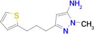 1-Methyl-3-(3-(thiophen-2-yl)propyl)-1h-pyrazol-5-amine