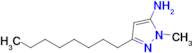 1-Methyl-3-octyl-1h-pyrazol-5-amine