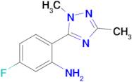 2-(1,3-Dimethyl-1h-1,2,4-triazol-5-yl)-5-fluoroaniline