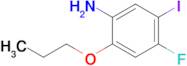 4-Fluoro-5-iodo-2-propoxyaniline