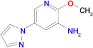 2-Methoxy-5-(1h-pyrazol-1-yl)pyridin-3-amine