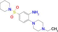 2-(4-Ethylpiperazin-1-yl)-5-(piperidin-1-ylsulfonyl)aniline