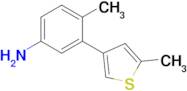 4-Methyl-3-(5-methylthiophen-3-yl)aniline