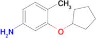 3-(Cyclopentyloxy)-4-methylaniline