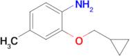 2-(Cyclopropylmethoxy)-4-methylaniline