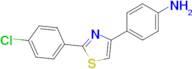 4-(2-(4-Chlorophenyl)thiazol-4-yl)aniline