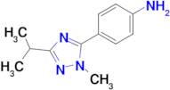 4-(3-Isopropyl-1-methyl-1h-1,2,4-triazol-5-yl)aniline