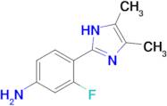 4-(4,5-Dimethyl-1h-imidazol-2-yl)-3-fluoroaniline