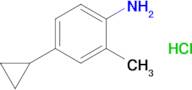 4-Cyclopropyl-2-methylaniline hydrochloride